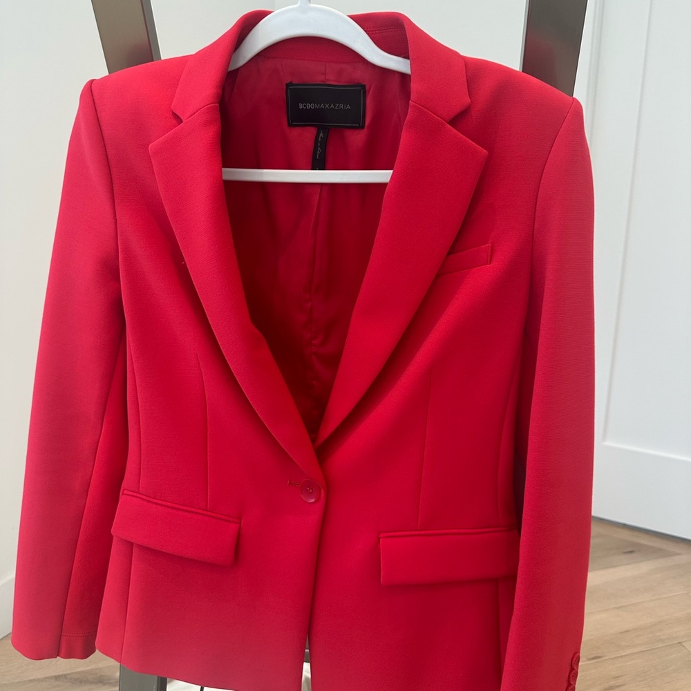 BCBGMaxAzria Women's Red Blazer size small